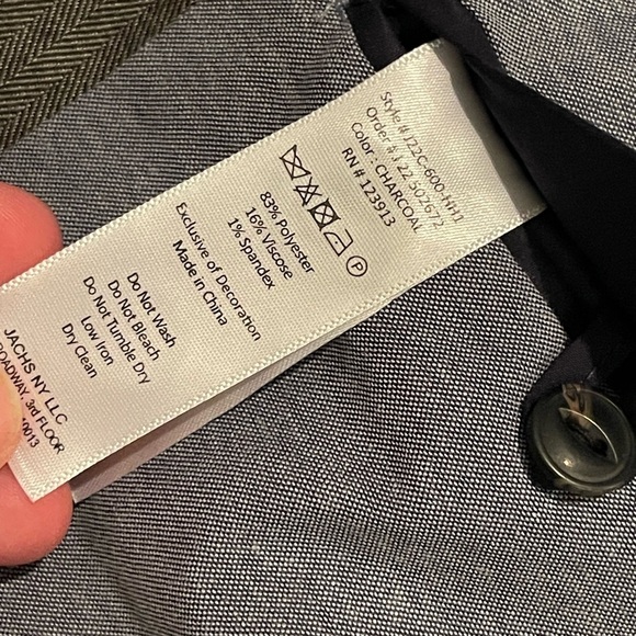 Jachs New York Tailoring NWT charcoal blazer sports jacket - Picture 10 of 11